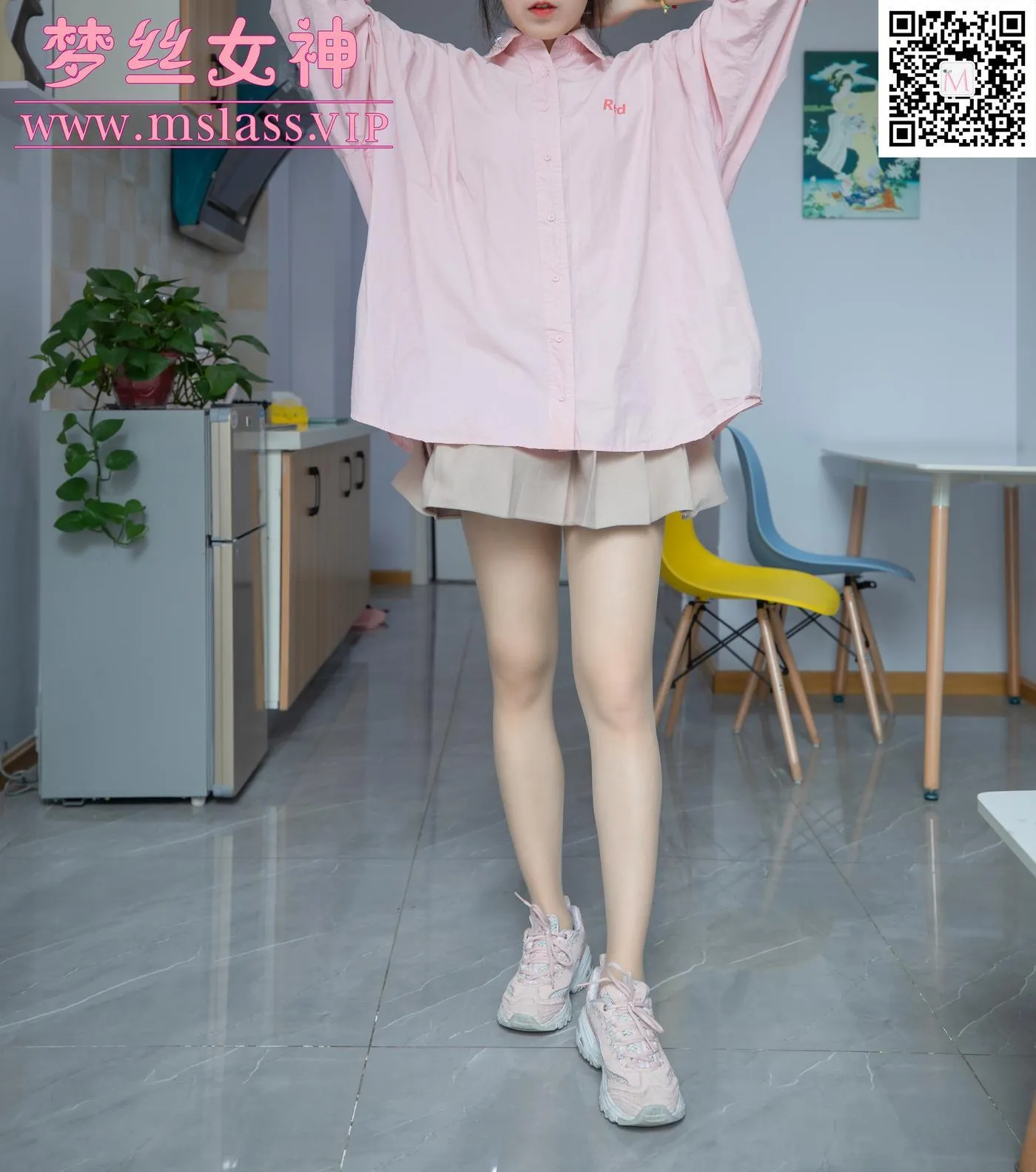 [MSLASS梦丝女神] 2020.10.22 NO.130 莹仙女 粉粉的 [66P]插图8